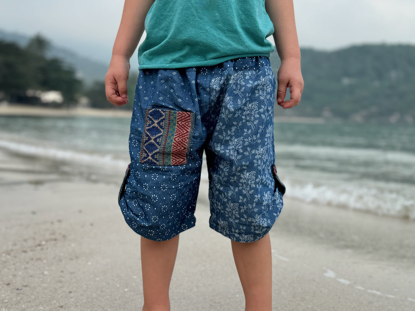 Comfortable jeans pants for children in blue