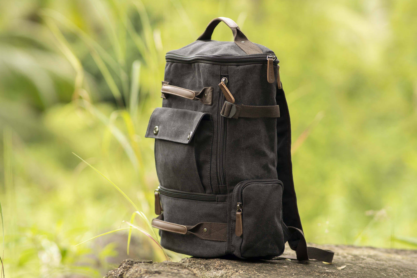 grosser Canvas Rucksack in verschiedenen Farben