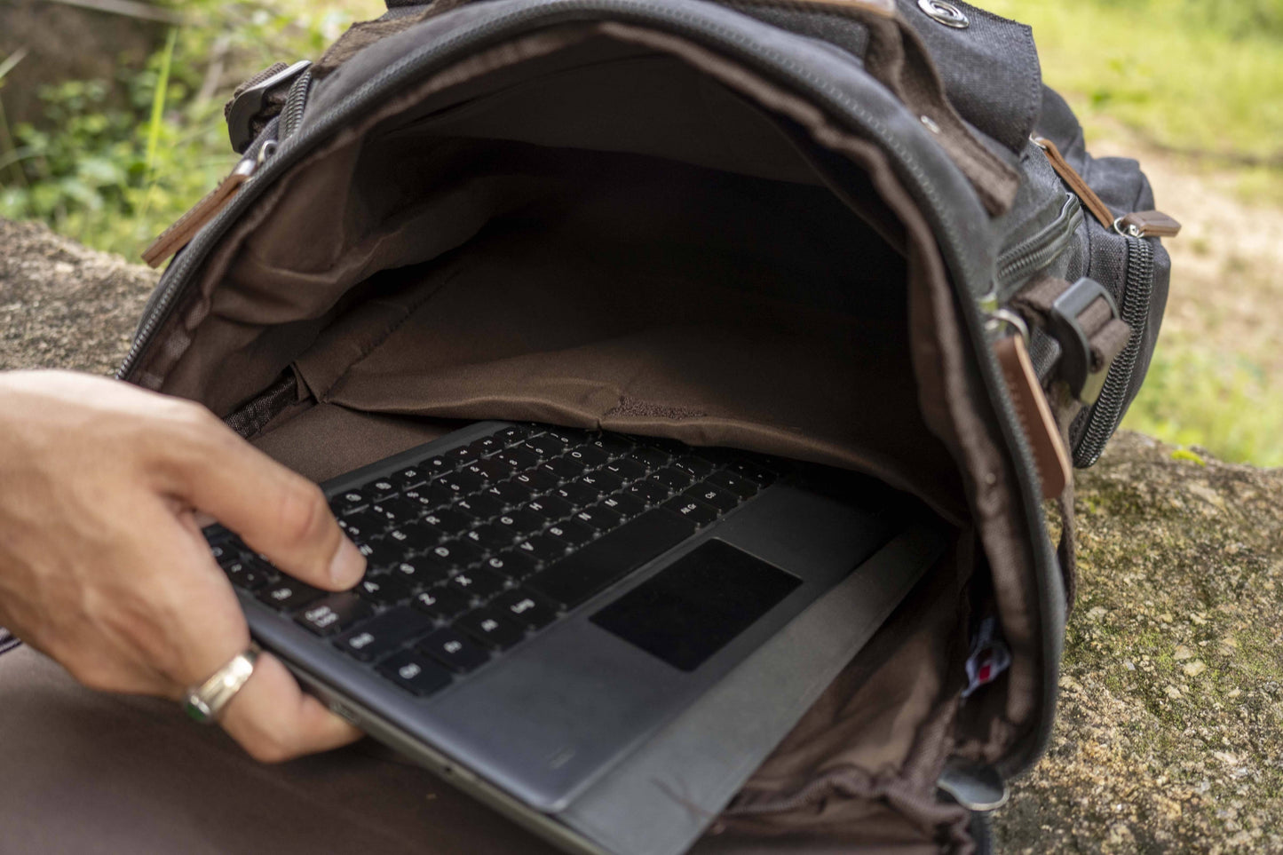 grosser Canvas Rucksack in verschiedenen Farben