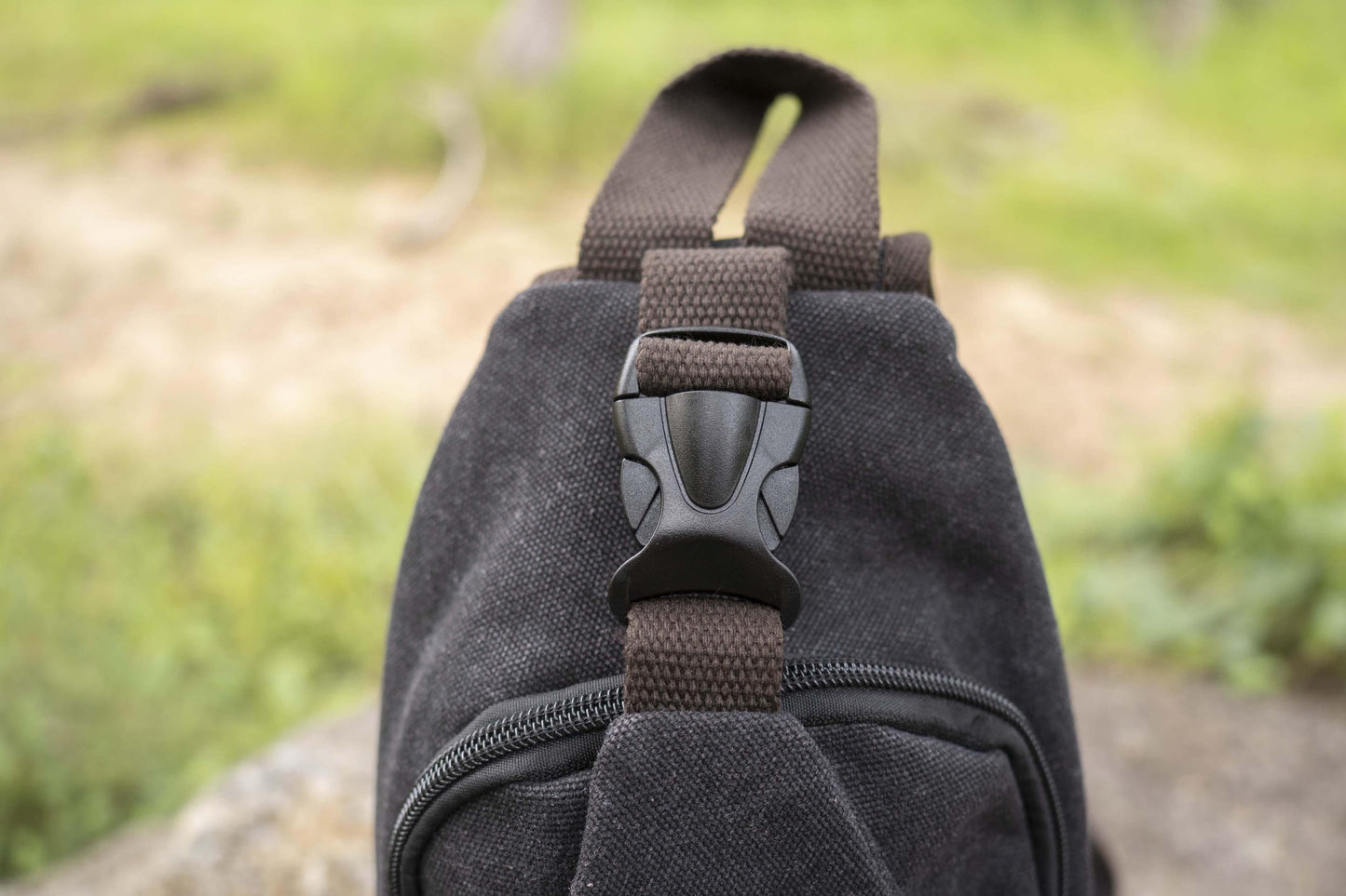 praktische Canvas Schultertasche