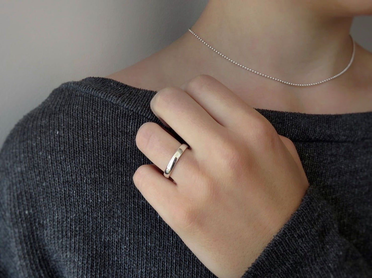 Silver ball chain in different lengths
