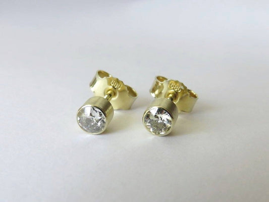 Ohrstecker mit Diamanten 585 Gold