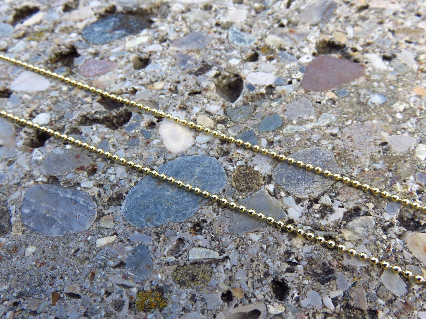 Kugelkette aus 925er Silber vergoldet