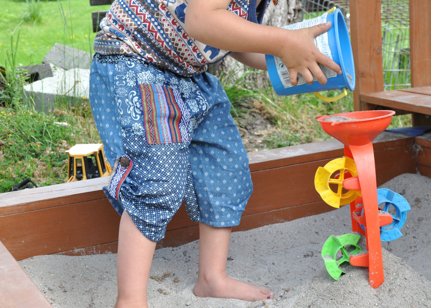 bequeme Jeans Pumphose für Kinder in blau