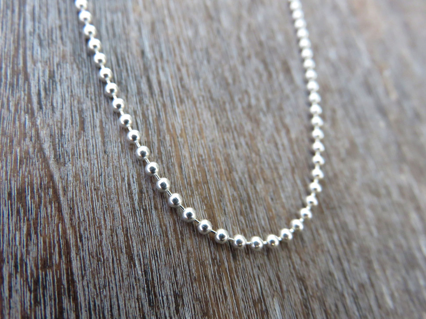 Silver ball chain in different lengths