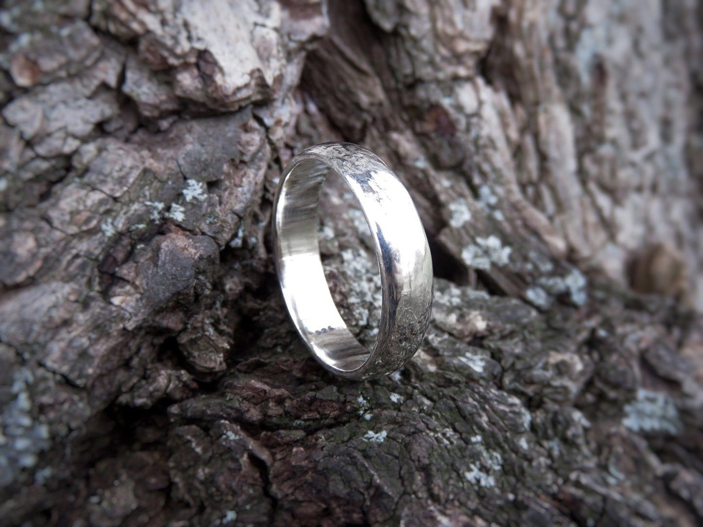schlichter Männerring aus Silber