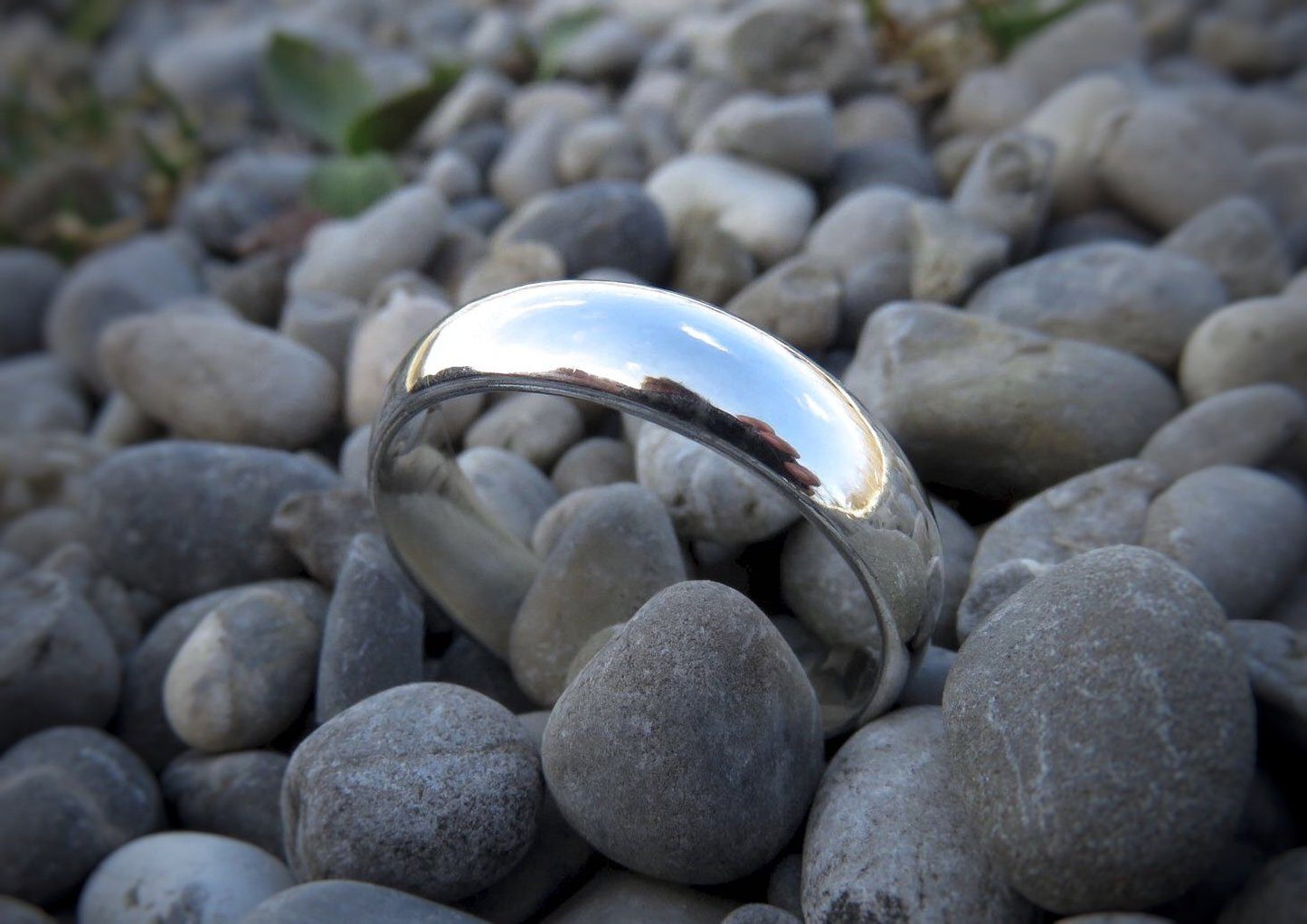 schlichter Männerring aus Silber