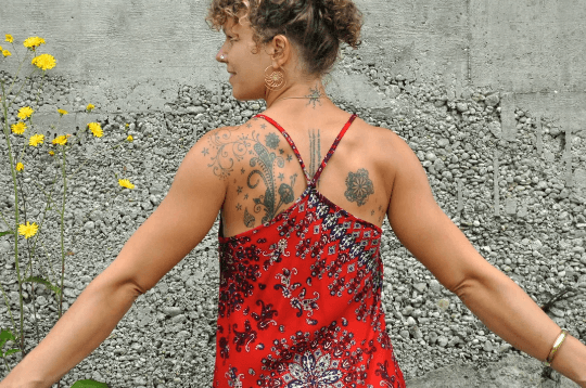 lockeres Sommer Top mit floralem Muster in rot