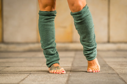 Boho Wendestulpen – Beinstulpen, Yoga & Tanz Stulpen, 4-in-1 Legwarmers Damen in türkis/ gemustert