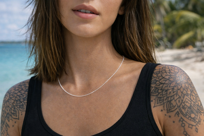 Kugelkette aus Silber in verschiedenen Längen