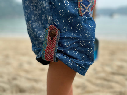 bequeme Jeans Pumphose für Kinder in blau