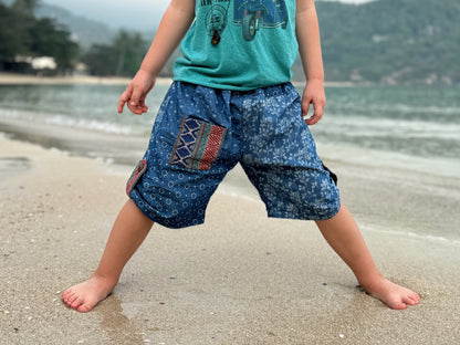 bequeme Jeans Pumphose für Kinder in blau