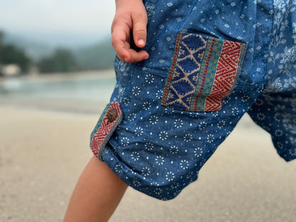 bequeme Jeans Pumphose für Kinder in blau