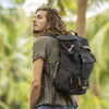 grosser Canvas Rucksack in verschiedenen Farben