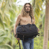 großer praktischer Canvas Rucksack und Tasche in einem