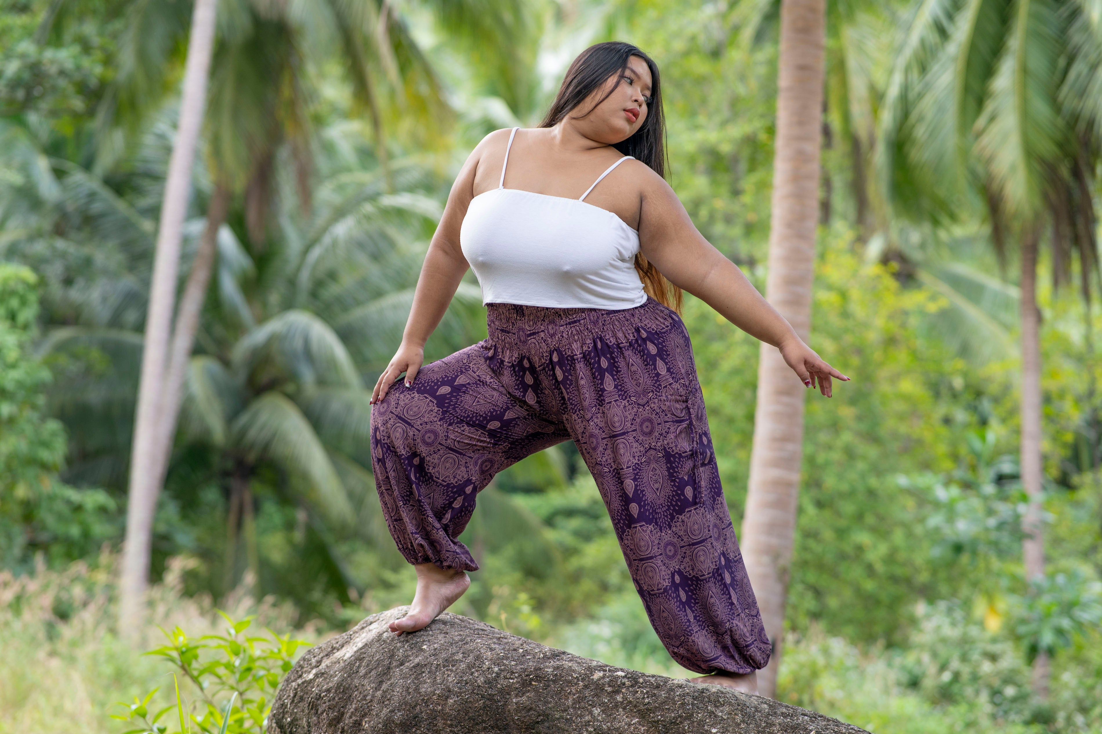 Plus size 2024 harem pants