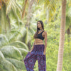 Pluderhose mit Mandala Muster in rosa lila