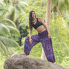 Pluderhose mit Mandala Muster in rosa lila