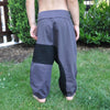 bequeme Sweat Hose für Kinder in grau/ schwarz