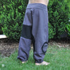 bequeme Sweat Hose für Kinder in grau/ schwarz