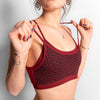 Yoga Top mit dem Muster der Lebensblume rot