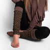 Beinstulpen zum Wenden in braun, Stulpen, Yoga Stulpen