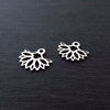 Front Back Ohrstecker mit schwarzem Onyx Stein aus Silber