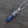 Kristall Anhänger Lapislazuli aus Silber