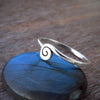 Ring mit kleiner Spirale aus Silber
