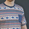 T-Shirt mit Elefantenmuster für Männer