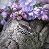 Zehenring mit Spiralenmuster aus Silber